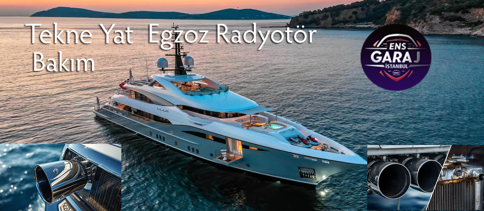 Tekne yat radyotör bakım egzoz